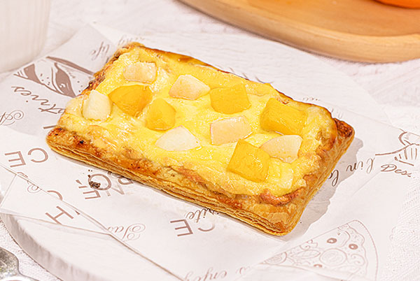 Crispy Peach & Mango Tartlets
